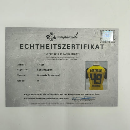 Borussia Dortmund Trikot Luca Reggiani signiert BVB Puma M 25/26