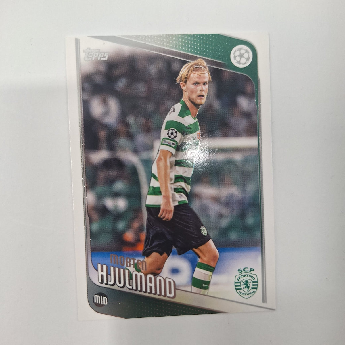 Kapitänsbinde Morten Hjulmand signiert im Rahmen Sporting Lissabon Autogramm COA