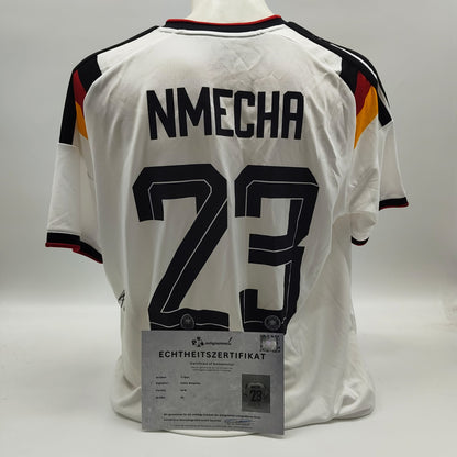 DFB Trikot WM 26, Felix Nmecha signiert Autogramm Adidas COA neu XL