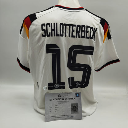 DFB Trikot WM 2026 Nico Schlotterbeck signiert Autogramme Adidas COA neu XL