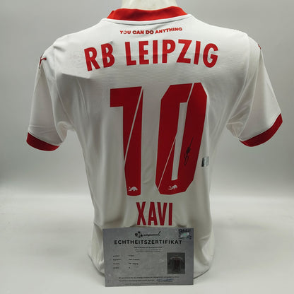 RB Leipzig Trikot 24/25 Xavi Simons signiert Autogramm Puma COA S