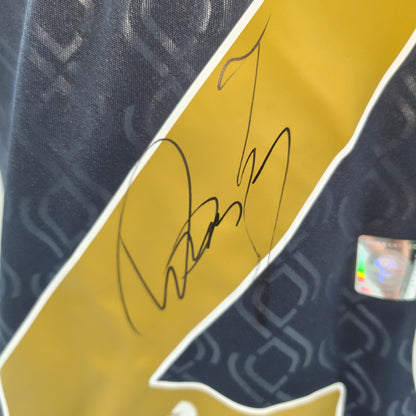 Juventus Turin Trikot 24/25 Douglas Luiz signiert Autogramm Adidas neu S