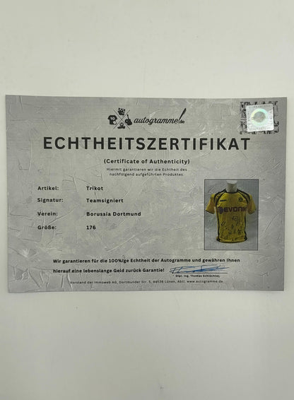 BVB Trikot 2009/2010 Teamsigniert Borussia Dortmund Kappa 176