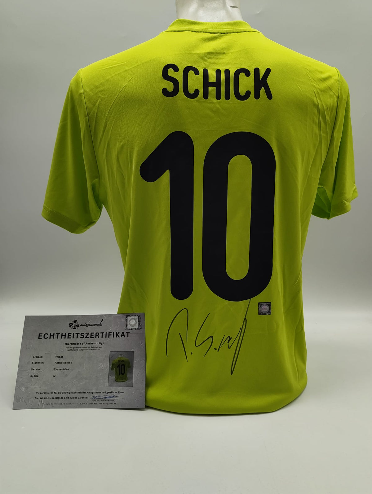Tschechien 2020 Trikot Patrik Schick signiert Autogramm neu  COA M
