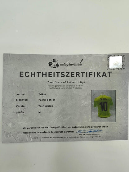 Tschechien 2020 Trikot Patrik Schick signiert Autogramm neu  COA M