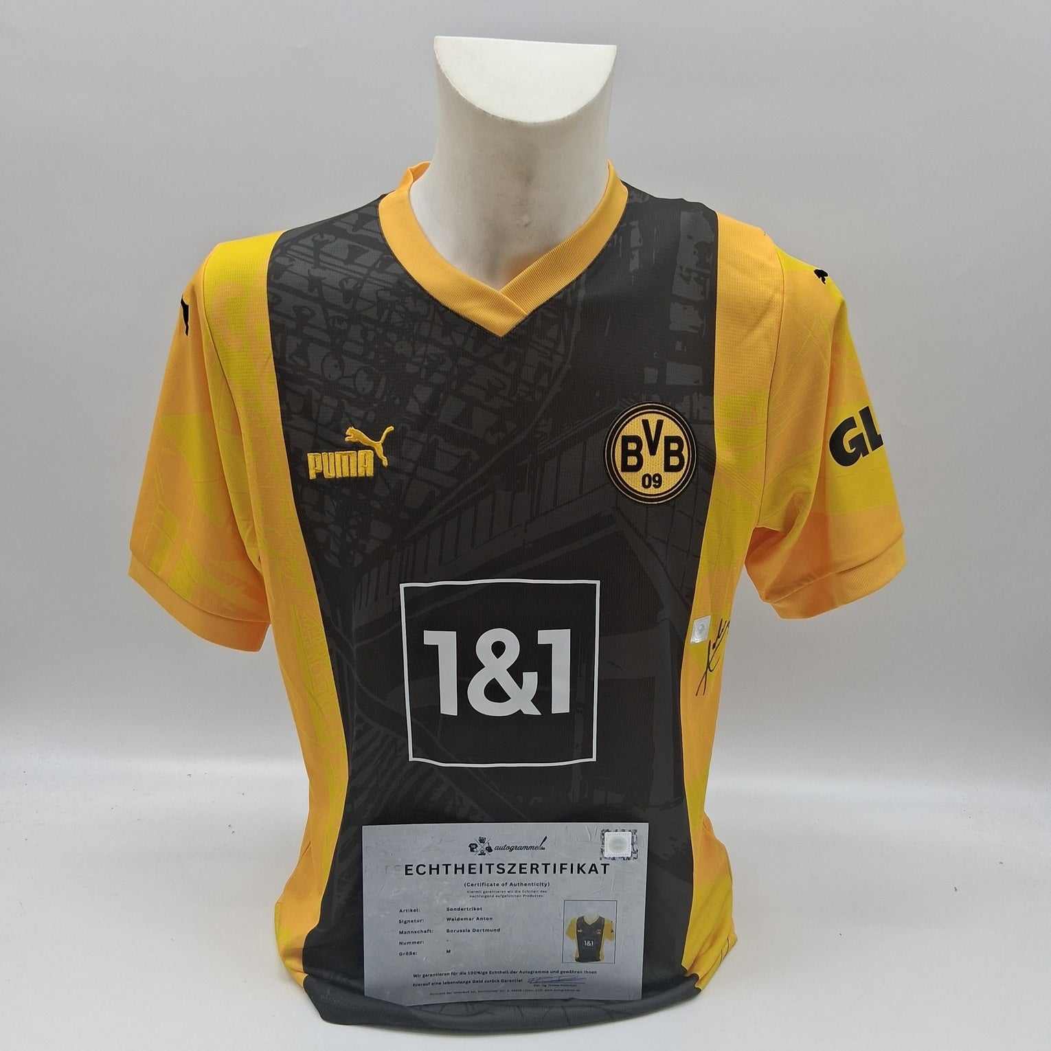 Borussia Dortmund Sondertrikot Waldemar Anton signiert Autogramm Puma BVB M