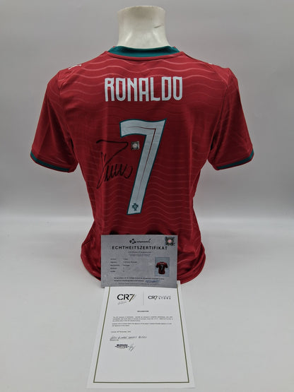 Portugal Trikot 2026 Cristiano Ronaldo signiert Autogramm COA Fußball S