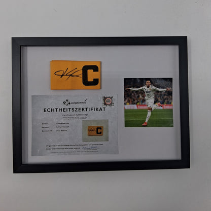 Kapitänsbinde Kylian Mbappe signiert im Rahmen Real Madrid COA Neu Autogramm