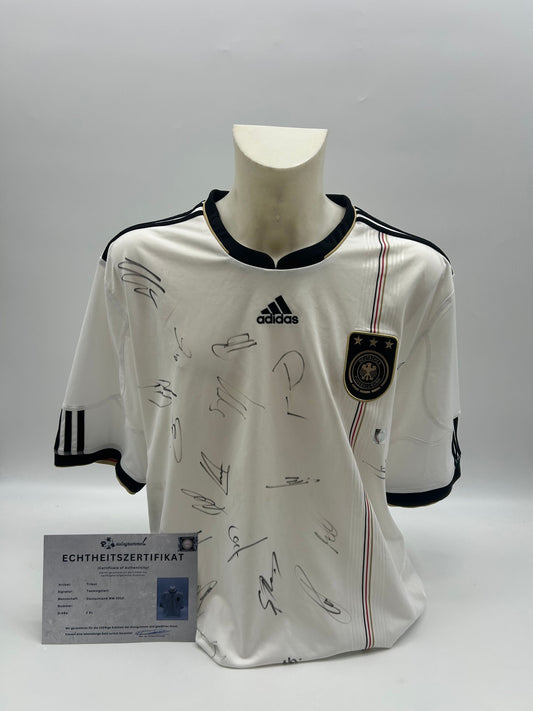 Deutschland Trikot WM 2010 Teamsigniert Autogramm  Adidas Fußball DFB  Größe 2XL