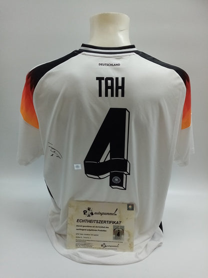 DFB jersey jonathan tah signed Germany DFB Autogram Adidas EM 2024 XL