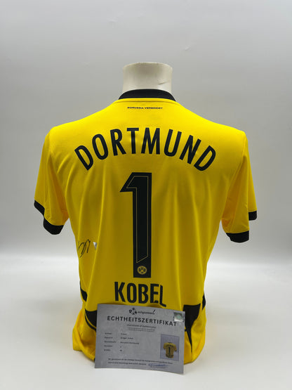 Borussia Dortmund Trikot signiert Gregor Kobel  Autogramm BVB Puma M