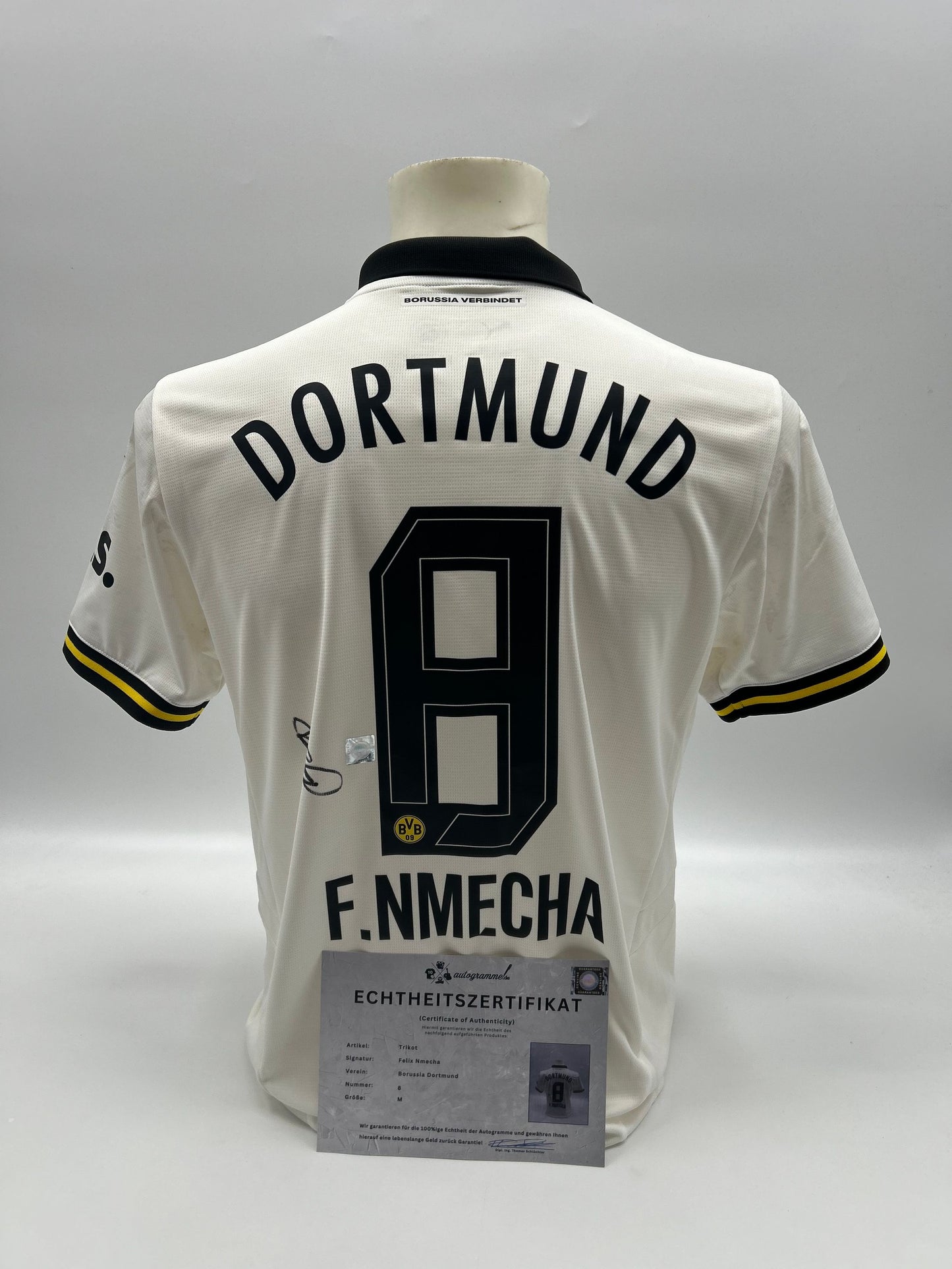 Borussia Dortmund jersey Felix Nmecha signed BVB Puma M