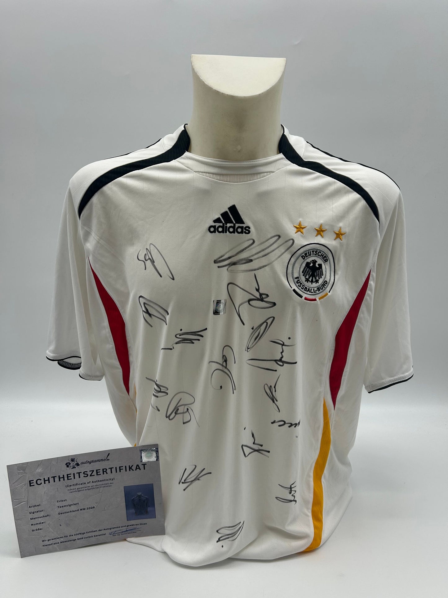 Deutschland Trikot WM 2006 Teamsigniert Autogramm Adidas Neu COA DFB  L