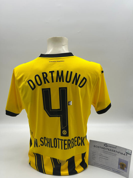 Borussia Dortmund Trikot signiert Nico Schlotterbeck BVB Autogramm Puma L