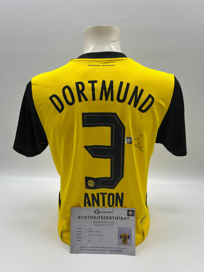 Borussia Dortmund Trikot Waldemar Anton signiert  BVB  Autogramm Puma M