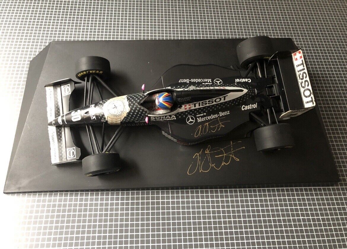 Automodell 1:18 Heinz Harald Frentzen signiert Mercedes Benz Formel 1