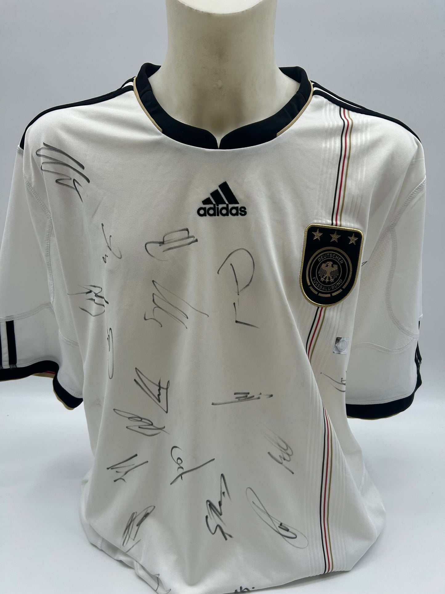 Deutschland Trikot WM 2010 Teamsigniert Autogramm  Adidas Fußball DFB  Größe 2XL