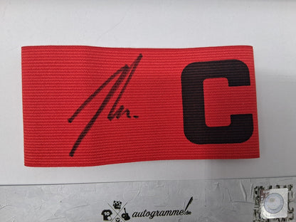 Kapitänsbinde Joshua Kimmich signiert im Rahmen Bayern München COA Autogramm