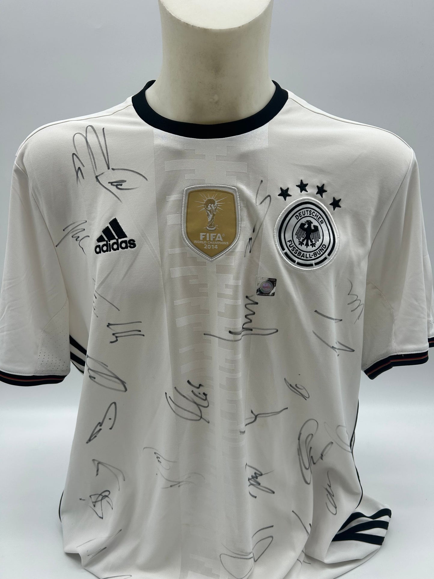 Deutschland Trikot EM 2016 Teamsigniert DFB Fußball  COA Adidas Autogramm  XL