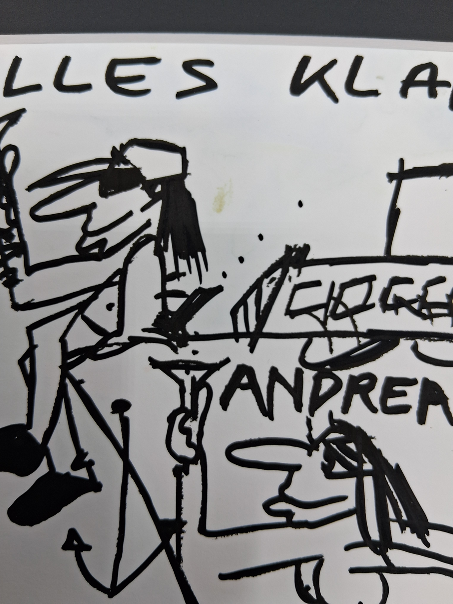 Udo Lindenberg Bild "Andrea Doria" im Rahmen Unikat Gemälde Likörell