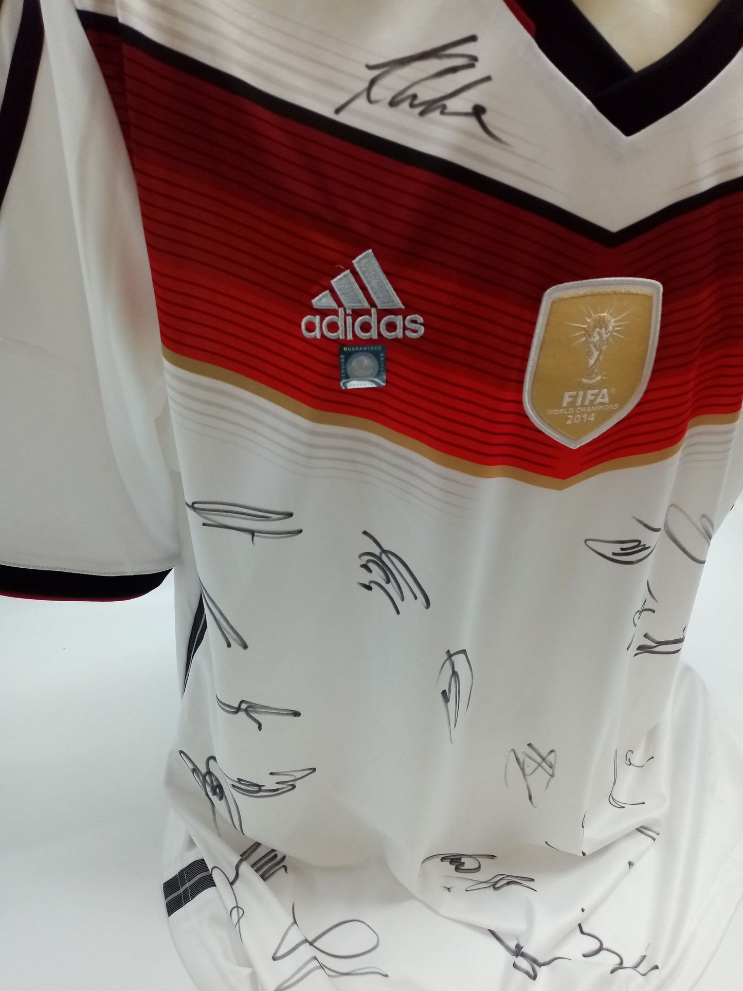 Deutschland Trikot WM 2014 Teamsigniert Fußball DFB Weltmeister CAD Adidas XL