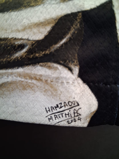 Sporting Lissabon Trikot Portrait Christiano Ronaldo handgemalt M