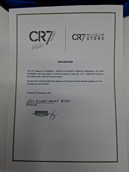 CF Andorinha Trikot Cristiano Ronaldo signiert Autogramm CFA Fußball COA M