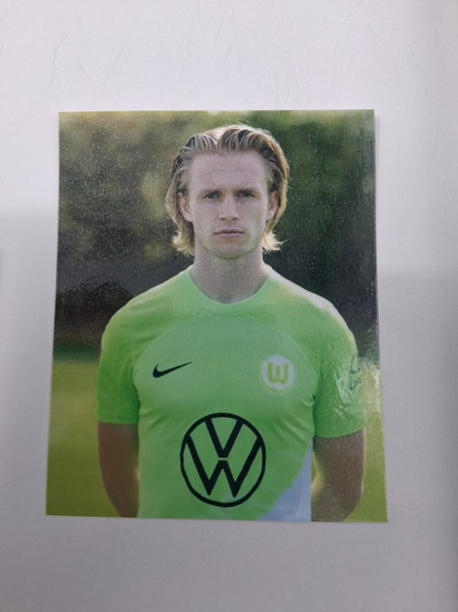 Kapitänsbinde Patrick Wimmer signiert im Rahmen VFL Wolfsburg Autogramm COA