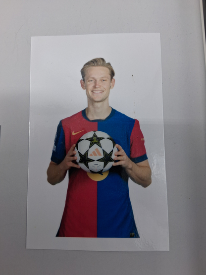 Kapitänsbinde Frenkie de Jong signiert im Rahmen FC Barcelona COA Neu Autogramm