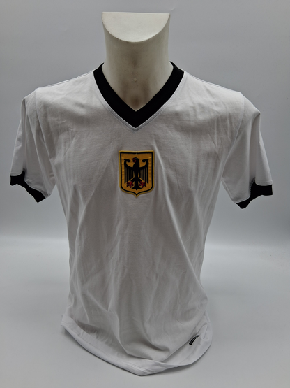 Deutschland Repro Trikot Klaus Fichtel signiert Neu DFB Autogramm M