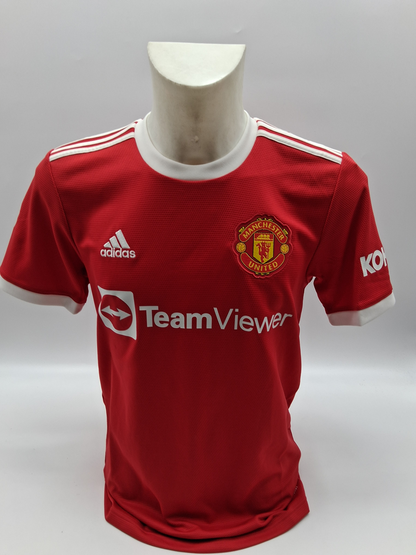 Manchester United Trikot Alejandro Garnacho signiert Autogramm Adidas COA S