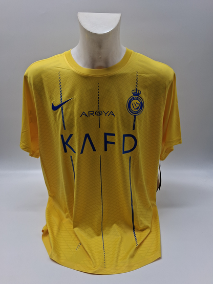 Al Nassr FC Trikot Cristiano Ronaldo signiert Autogramm COA Fußball XXL