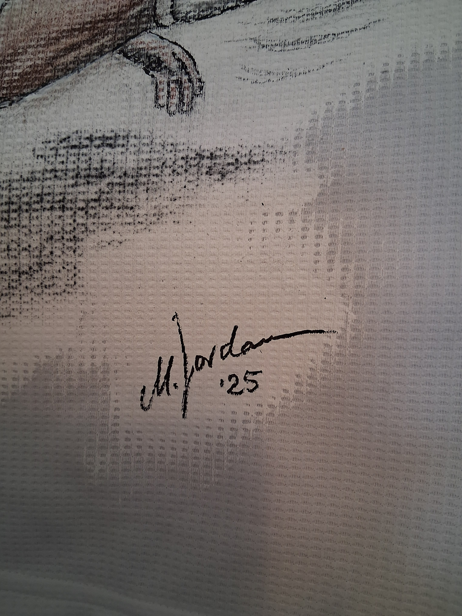 Real Madrid jersey portrait zinedine zidane hand painted and signed adidas 164