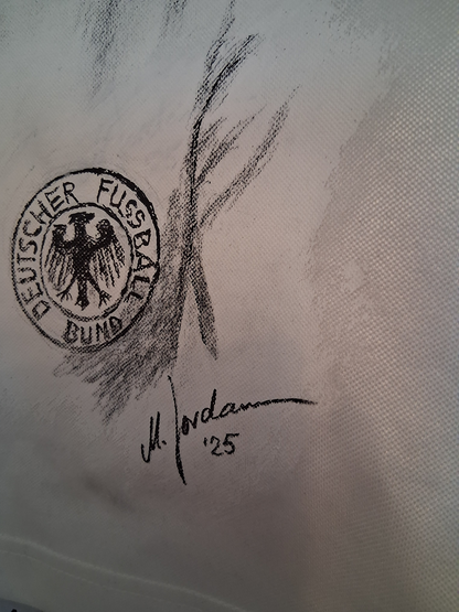 DFB Trikot Portrait Jupp Heynckes handgemalt und signiert S