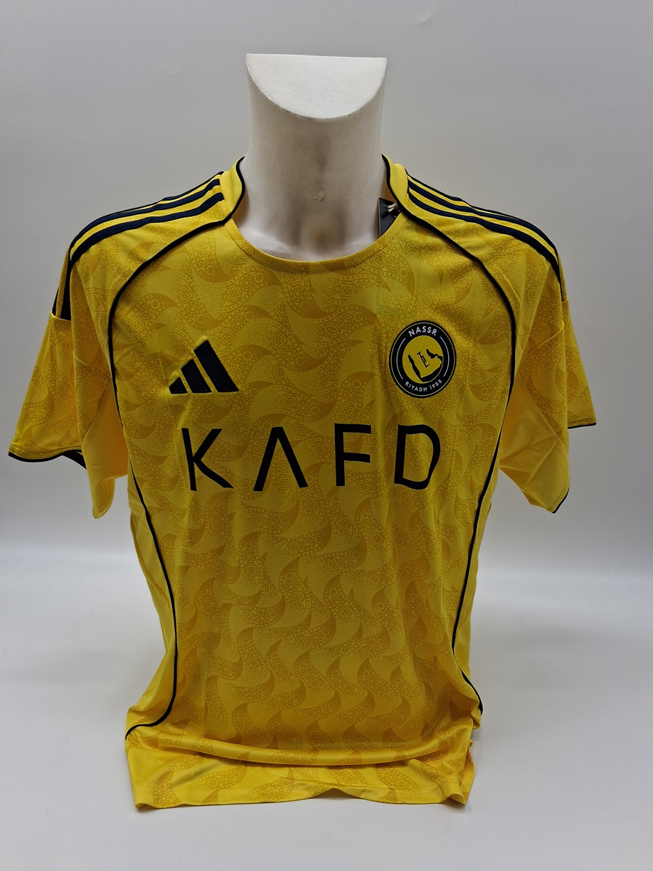 Al Nassr FC Jersey 25/26 Cristiano Ronaldo signed autograph football COA L