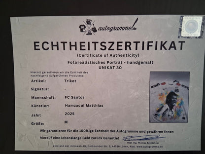 FC Santos jersey portrait Neymar hand painted M