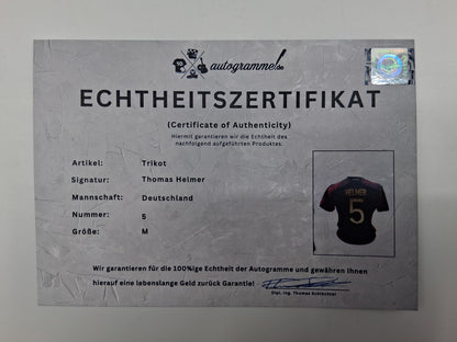 DFB Trikot Thomas Helmer signiert Deutschland DFB Autogramm adidas M