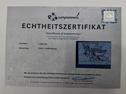 Udo Lindenberg Bild "Andrea Doria" im Rahmen Unikat Gemälde Likörell