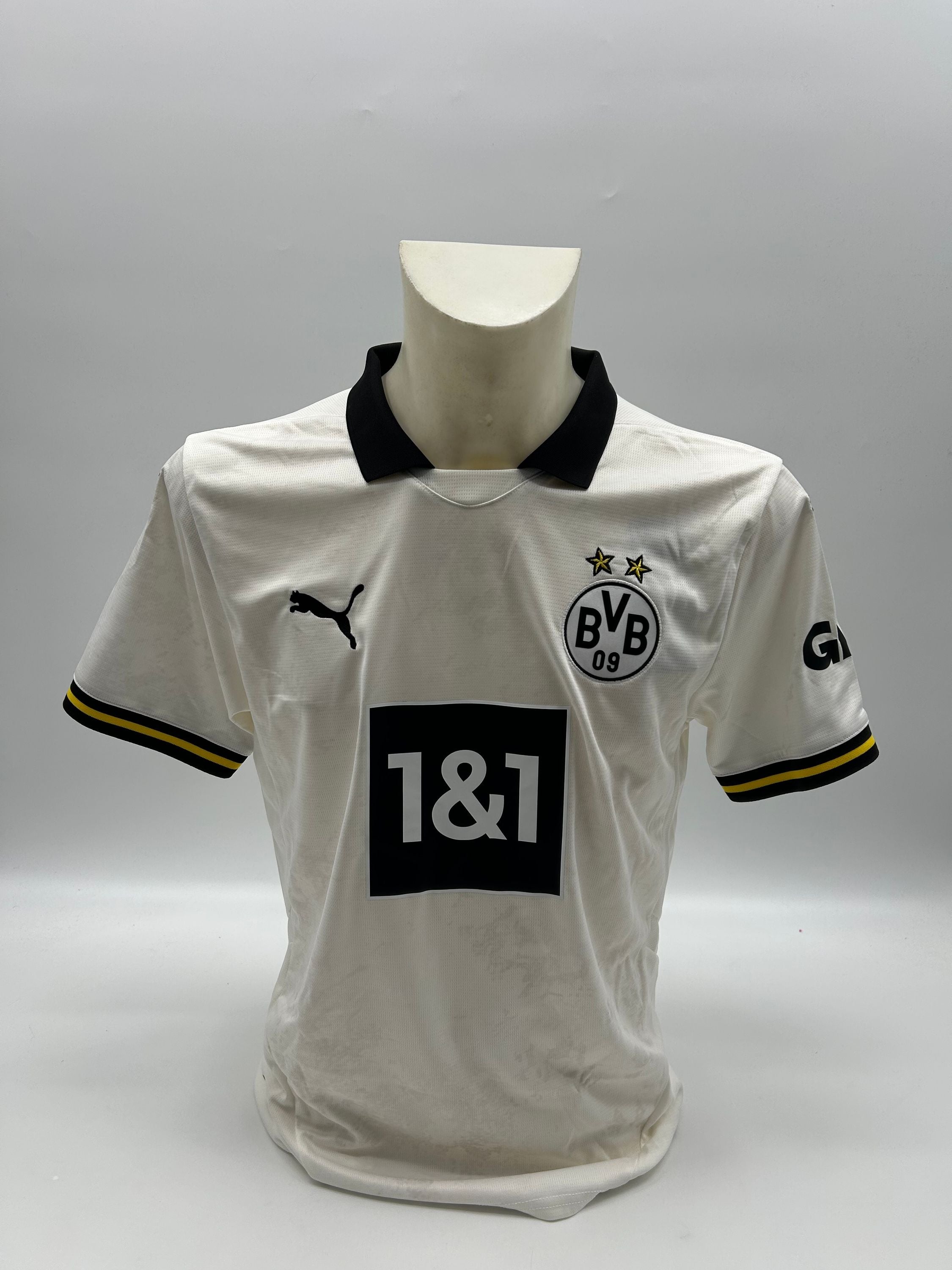 Borussia Dortmund Trikot Ramy Bensebaini signiert Autogramm BVB Puma M