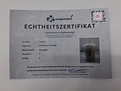 Portugal Trikot Cristiano Ronaldo signiert Autogramm Fußball COA S