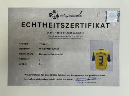 Borussia Dortmund Trikot Waldemar Anton signiert  BVB  Autogramm Puma XL