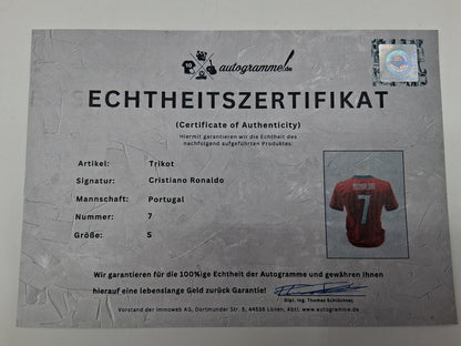 Portugal Trikot 2026 Cristiano Ronaldo signiert Autogramm COA Fußball S