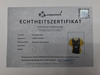 Borussia Dortmund Sondertrikot Julian Brandt signiert Autogramm Puma BVB L