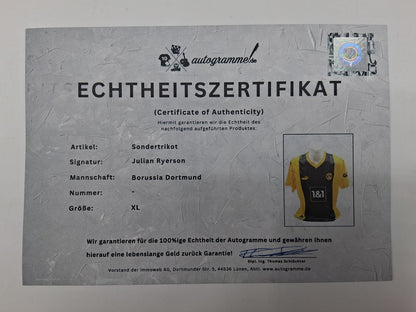 Borussia Dortmund Sondertrikot Julian Ryerson signiert Autogramm Puma BVB XL