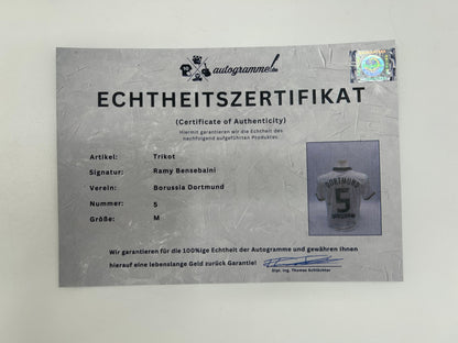 Borussia Dortmund Trikot Ramy Bensebaini signiert Autogramm BVB Puma M