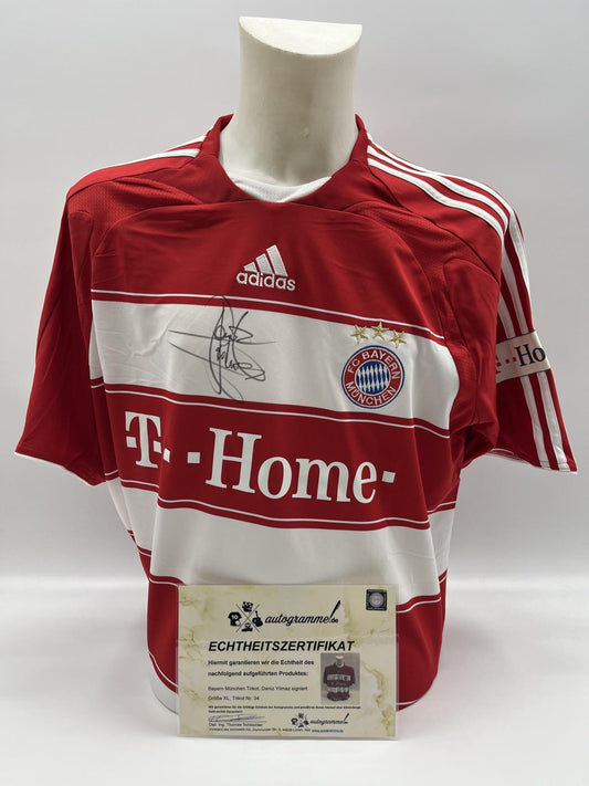 Bayern München Trikot Deniz Yilmaz signiert Adidas FCB Autogramm COA XL