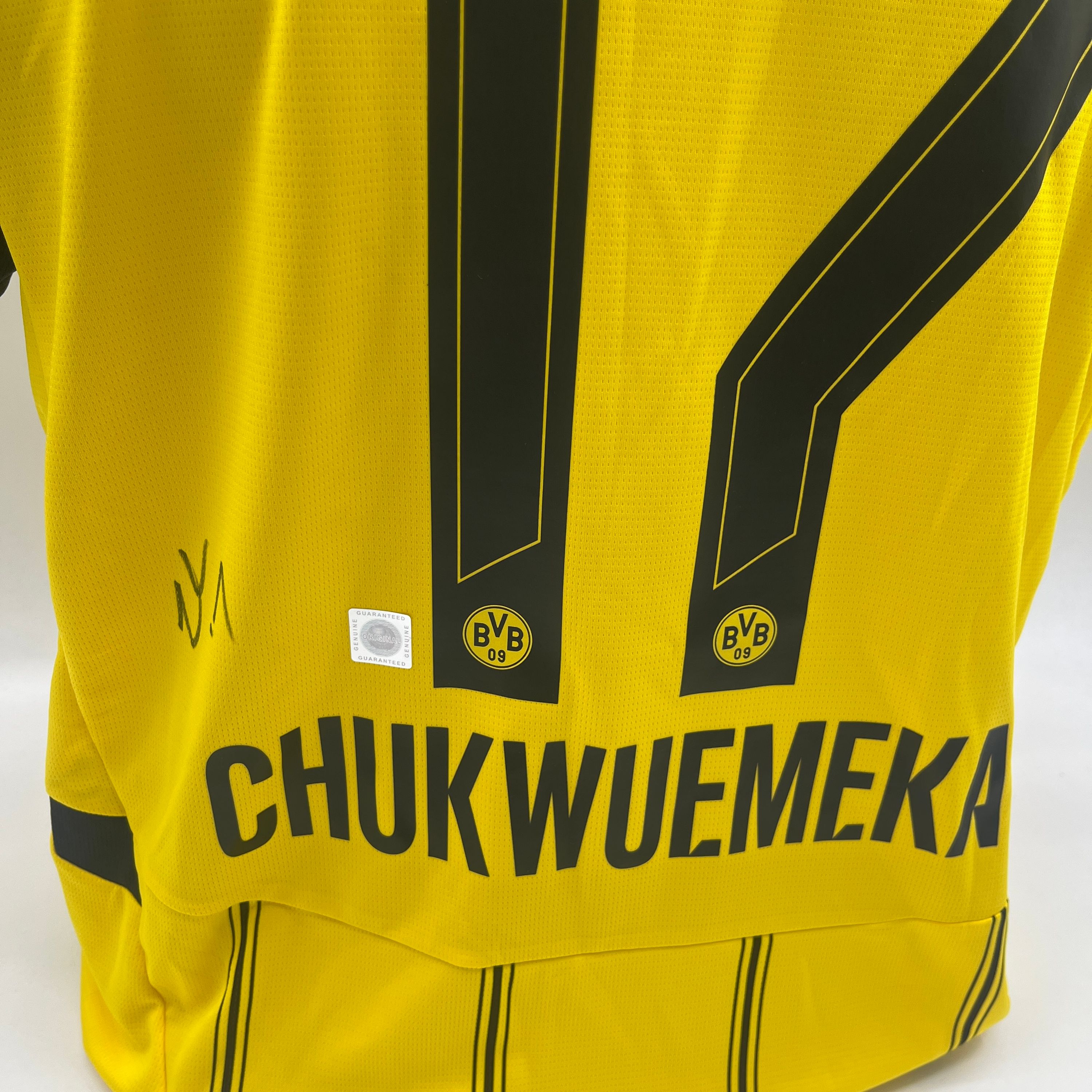Borussia Dortmund Trikot Carney Chukwuemeka signiert BVB Puma L