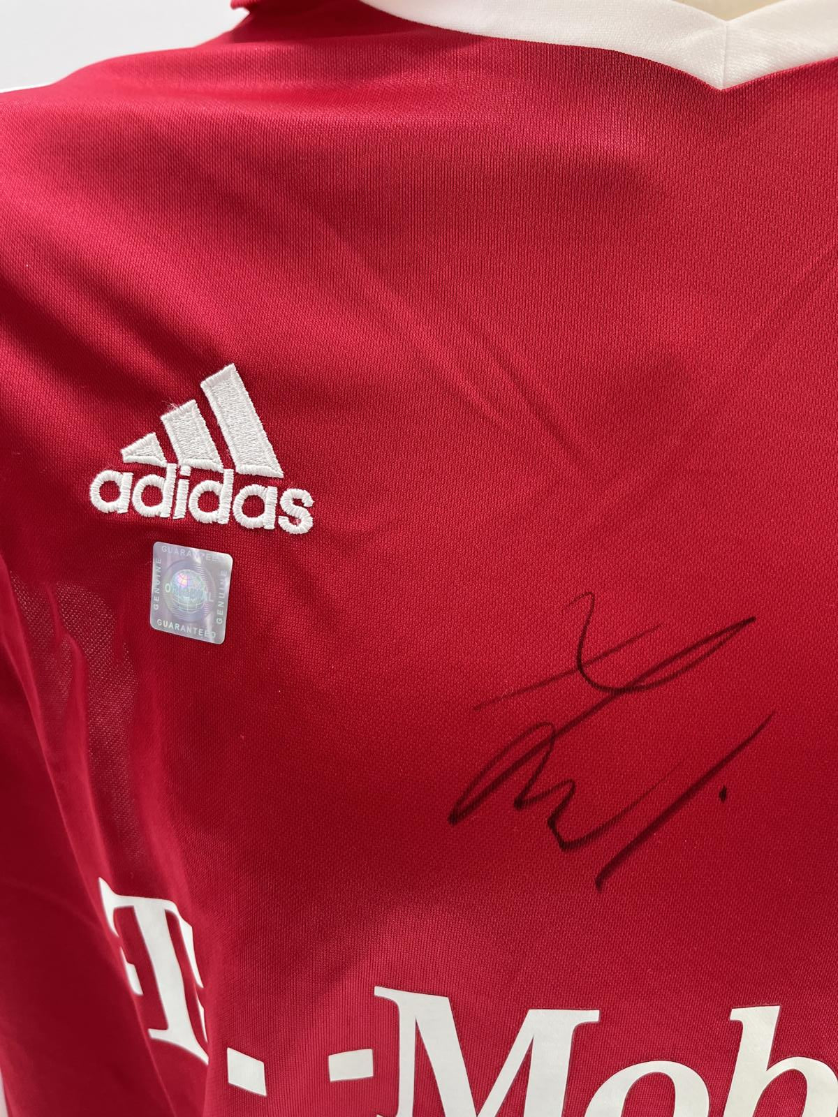 Bayern Munich jersey Piotr Trochowski signed Adidas FCB Autogram COA XL