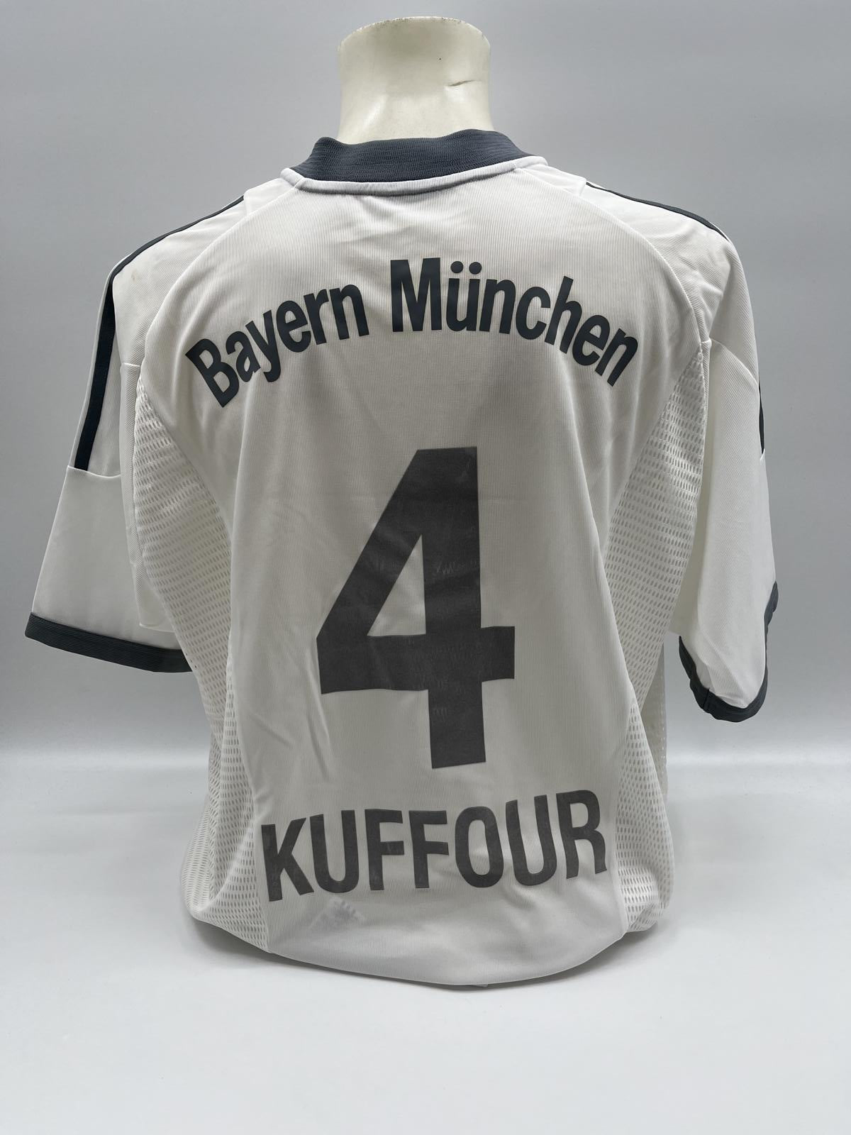 Bayern Munich jersey Samuel Kuffour signed Adidas FCB autograph COA XL