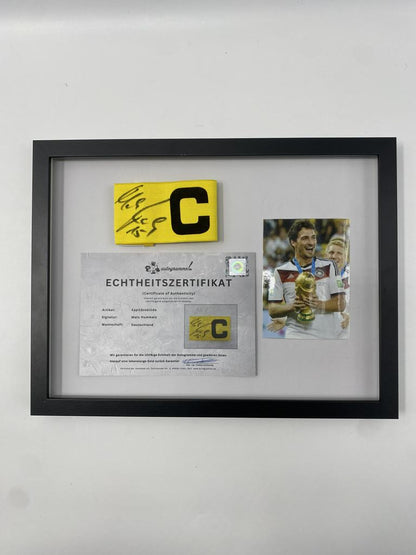 Kapitänsbinde Mats Hummels signiert im Rahmen Deutschland Autogramm COA Fußball